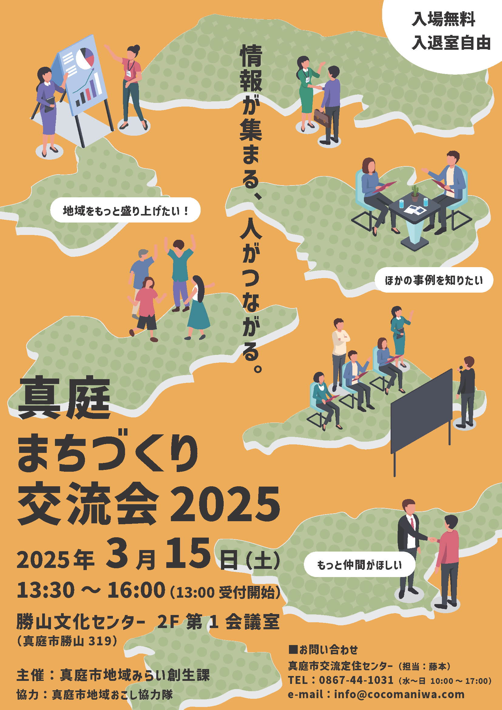 3/15｜真庭まちづくり交流会〜情報が集まる、人がつながる。〜